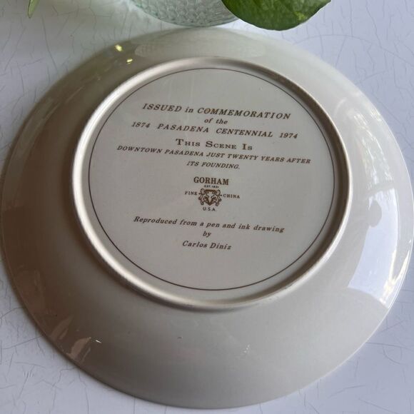 Gorham fine China USA Pasadena 1874 to 1974 dinner plate Carlos Diaz - Picture 7 of 7